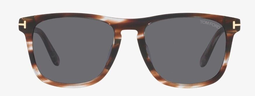 Tom Ford FT0930 Gerard-02 56S Shiny Havana/Brown Square Men's Sunglasses
