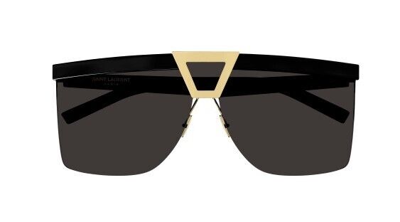 Saint Laurent SL 537 Palace 001 Black Oversized Mask Women's Sunglasses