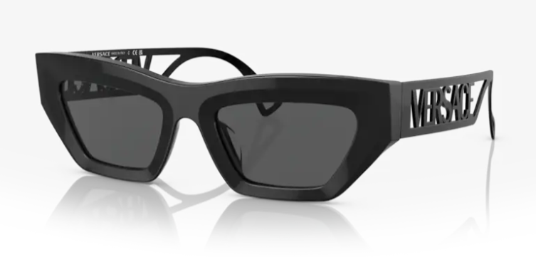 Versace 0VE4432U 523287 Black/Dark grey Rectangle Women's Sunglasses