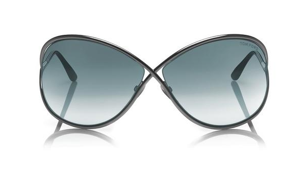 Tom Ford FT 0130 Miranda 08B Gunmetal/Smoke Gradient Sunglasses