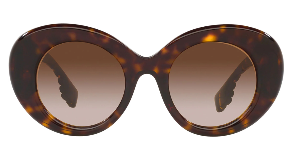 Burberry BE4370U 300213 Dark Havana/Brown Gradient Cat Eye Women's Sunglasses