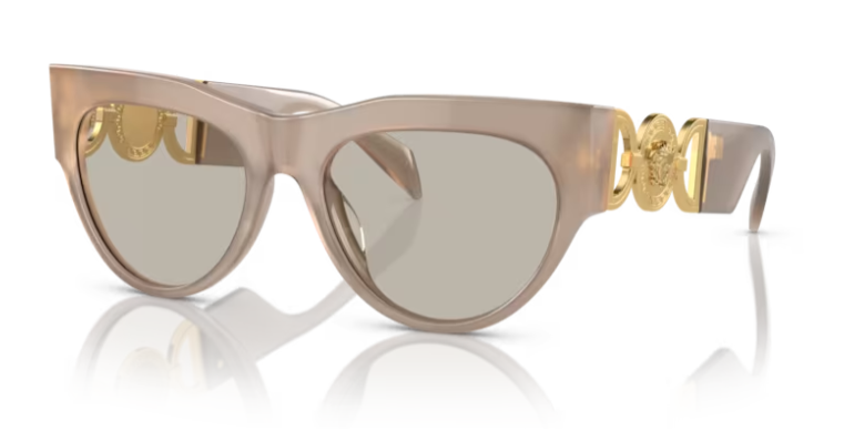 Versace VE4440U 5407/3 Opal Brown/ Light Brown Cat-Eye Women's Sunglasses