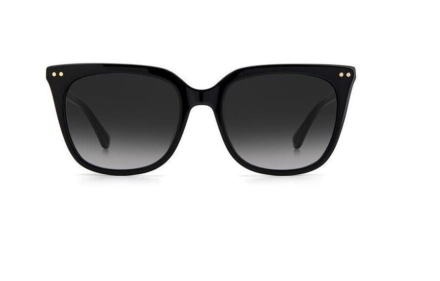 Kate Spade Giana/G/S 02M2/9O Black Gold/Grey Shaded Cat-Eye Women's Sunglasses