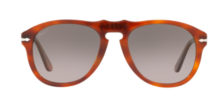 Persol 0PO0649 96/M3 Terra Di Siena/Grey Gradient Polarized Pilot Sunglasses