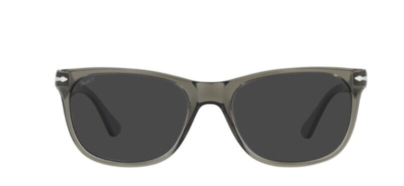 Persol 0PO3291S 110348 Transparent Taupe Grey/ Black Polarized Men's Sunglasses