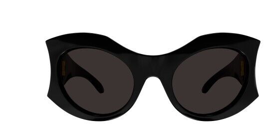 Balenciaga BB0256S 001 Black/Grey Cat-Eye Women's Sunglasses