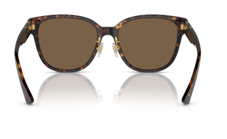 Versace 0VE4460D 108/73 Havana/Dark Brown Square Women's Sunglasses