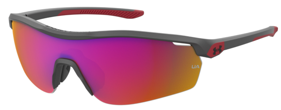 Under Armour Ua 7001/S 0R6S/B3 Gray Black/Infrared Oleoph Sunglasses