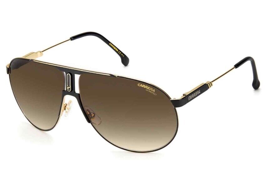 Carrera Panamerika 65 02M2/HA Black Gold/Brown Gradient Unisex Sunglasses