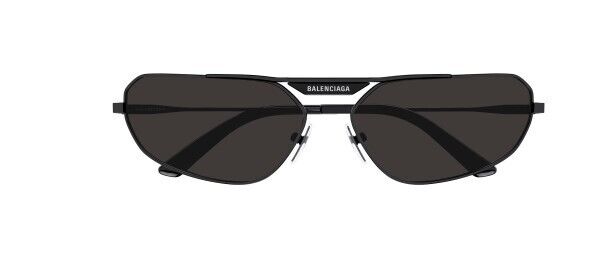 Balenciaga BB0245S 001 Grey Oval Men's Sunglasses
