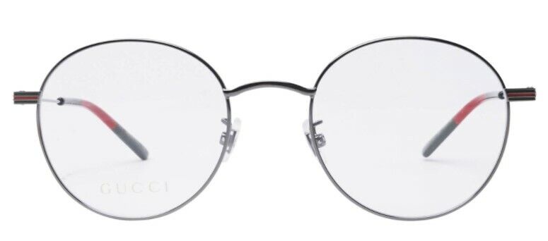 Gucci GG 1054OK-004 Ruthenium Metal Round Unisex Eyeglasses
