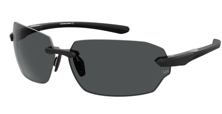 Under Armour UA Fire 2/G 0003/KA Matte Black/Grey Rectangle Men's Sunglasses