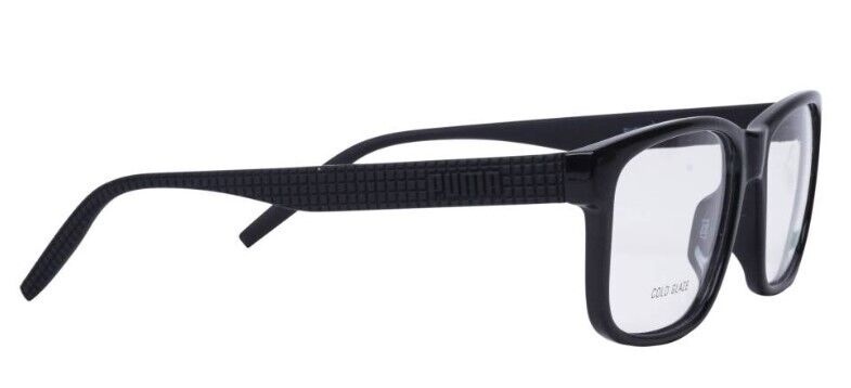 Puma PU0280O 001 Black-Black Rectangular Full-Rim Unisex Eyeglasses