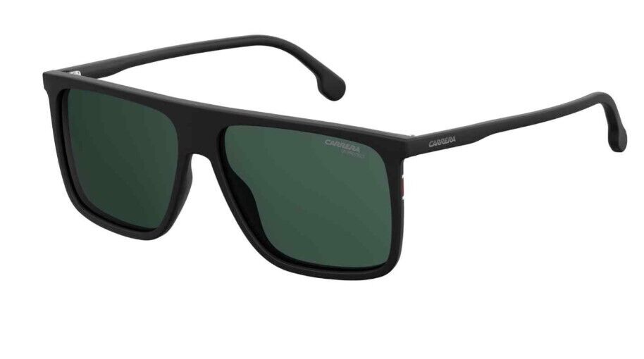 CARRERA 172/N/S 0003 QT/Matte Black/Green Rectangle Full-Rim Men's Sunglasses