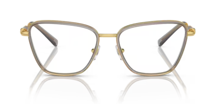 Versace VE1292 1506 Grey Transparent 54MM Oval Women's Eyeglasses