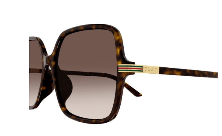 Gucci GG1448SA 002 Havana/Brown Oversized Square Gradient Women's Sunglasses