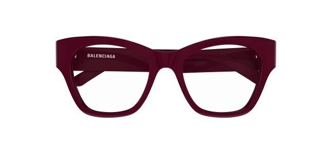 Balenciaga BB0263O 004 Burgundy Cat-Eye Women's Eyeglasses