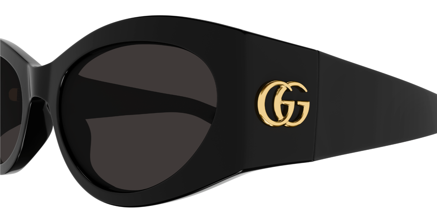 Gucci GG1401S-001 Black/Grey Cat-eye Women's Sunglasses