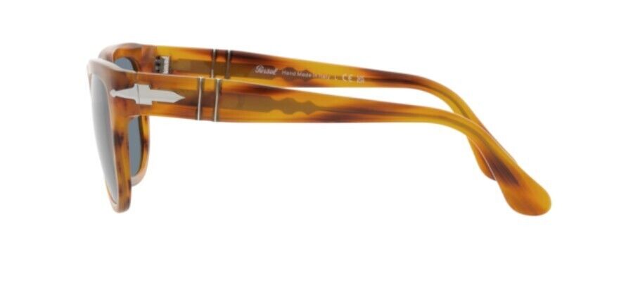 Persol 0PO3306S 960/56 Striped Brown/Light Blue Unisex Sunglasses