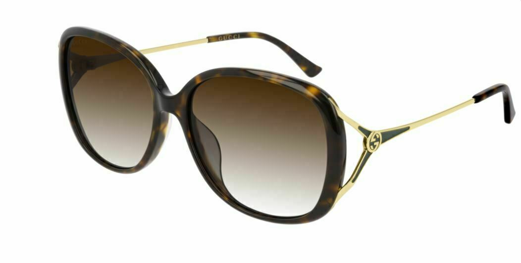 Gucci GG0649SK 003 Havana/Gold Gradient Sunglasses