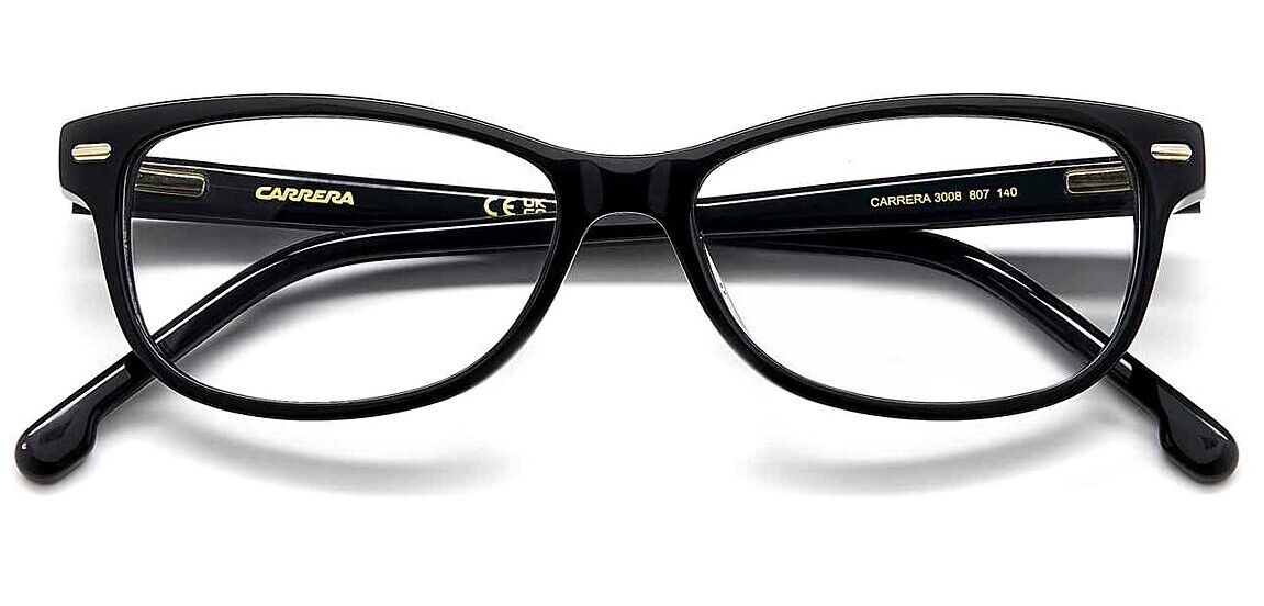 Carrera OPT WM Carrera 3008 0807 00 Matte Black Rectangular Women's Eyeglasses