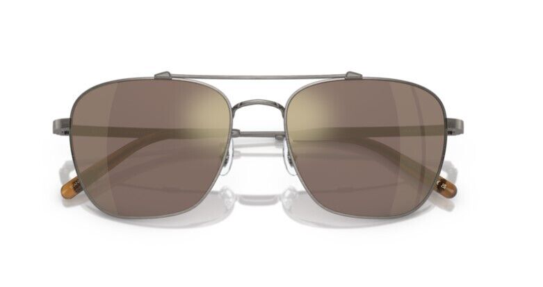 Oliver Peoples 0OV1322ST Marsan 52445D Antique Pewter/Chrome Taupe Sunglasses
