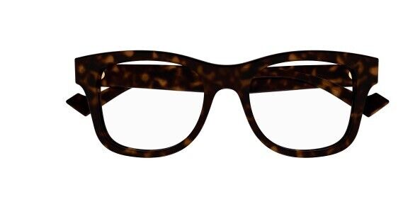 Gucci GG1332O 005 Havana Clear Rectangular Men's Eyeglasses