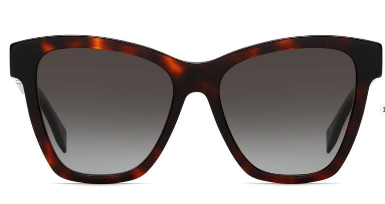 Fendi FF 0289/S 0086/HA Dark Havana/ Brown Gradient Square Women's Sunglasses