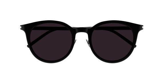 Saint Laurent SL 488/K 001 Black Round Unisex Sunglasses