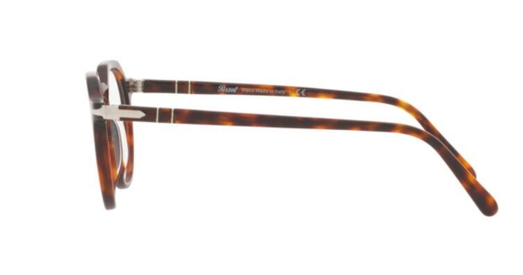 Persol 0PO3281V 24 Brown Havana / Silver Unisex Eyeglasses