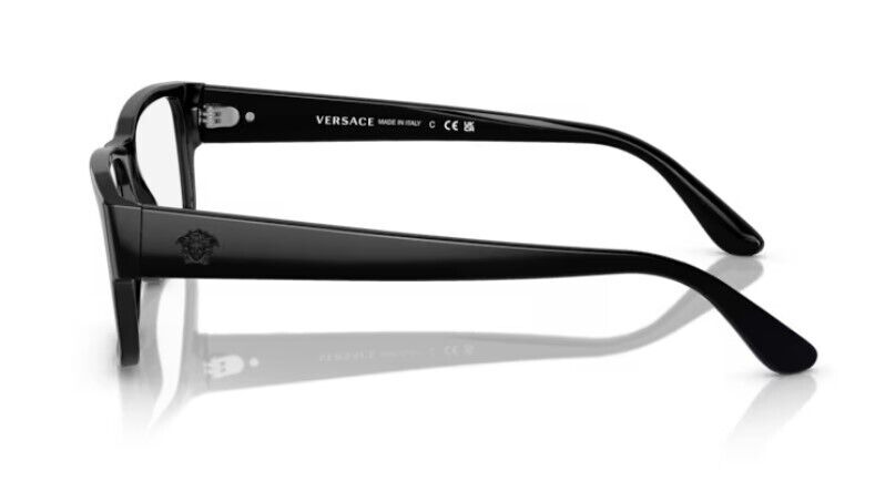 Versace 0VE3342F GB1 Dark grey/Clear Rectangle Men's Eyeglasses