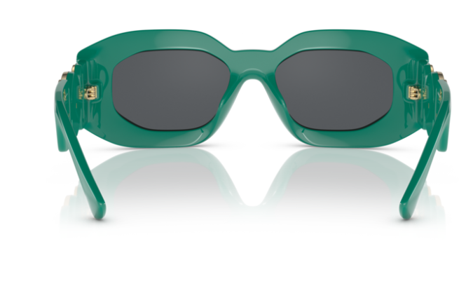 Versace 0VE4425U 536487 Green/ Dark Grey Oval Men's Sunglasses