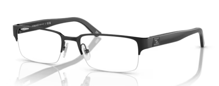 Versace 0VE1184 1261 Matte black 53mm Rectangular Men's Eyeglasses