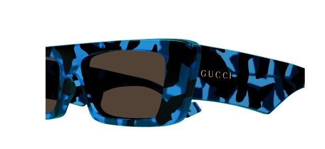 Gucci GG1331S 004 Havana/Brown Narrow Rectangular Men's Sunglasses