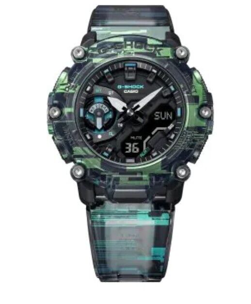 Casio G-Shock Iridescent Digital  Blazing Translucent Resin Watch GA2200NN-1A