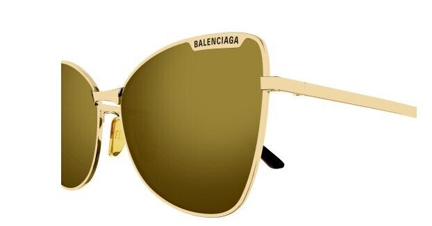 Balenciaga BB0278S 004 Gold/Bronze Cat Eye Women's Sunglasses