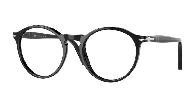Persol 0PO3285V 95 Black/ Silver Unisex Eyeglasses