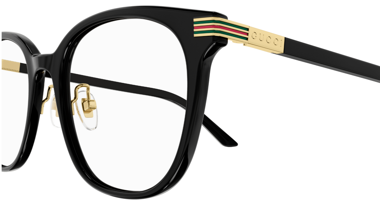 Gucci GG1453OK 001 Black Cat Eye Women's Eyeglasses