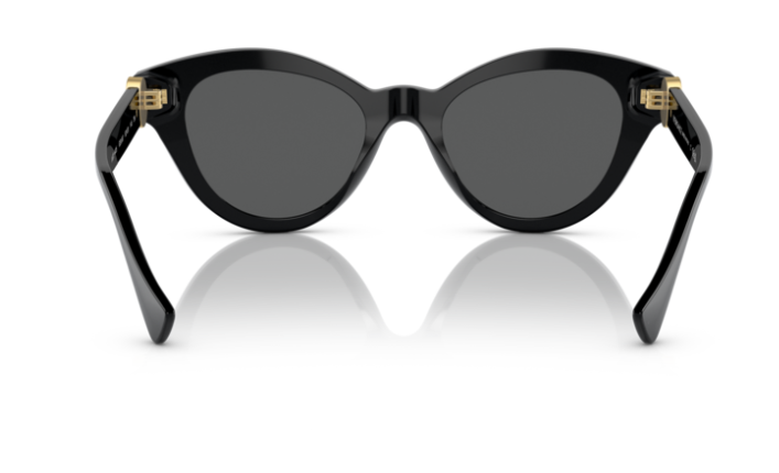 Versace 0VE4435 GB1/87 Black/ Dark grey Round Women's Sunglasses
