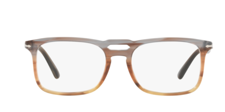 Persol 0PO3277V 1137 Striped Grey/Gradient Brown/Yellow/ Silver Men's Eyeglasses