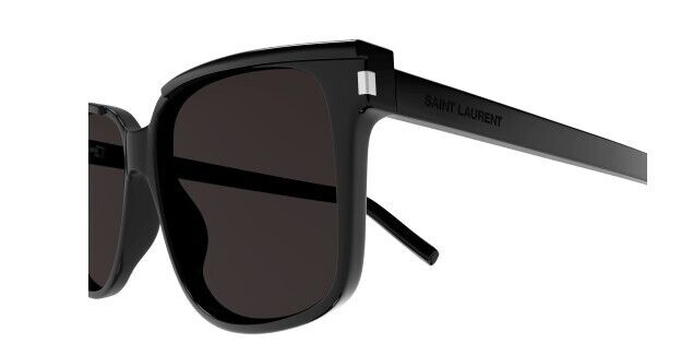 Saint Laurent SL 599 001 Black/Black Square Men's Sunglasses