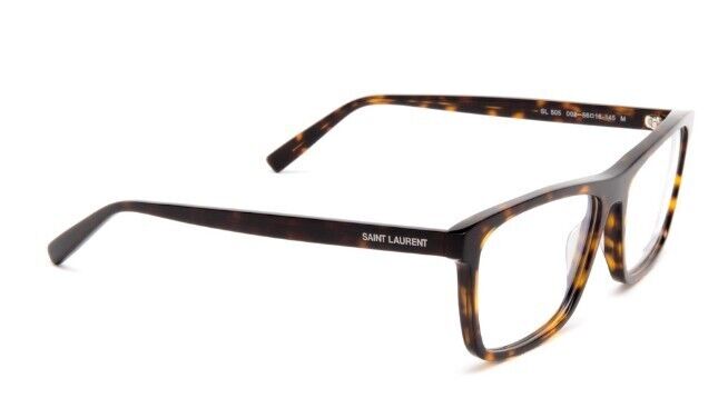 Saint Laurent SL 505 003 Havana Square Full-Rim Unisex Eyeglasses
