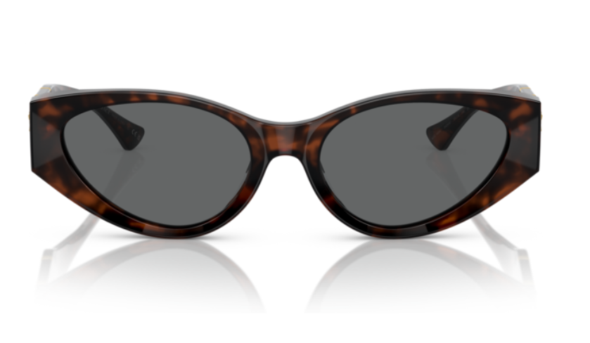 Versace 0VE4454 542987 Havana/Dark Grey Cat-Eye Women's Sunglasses