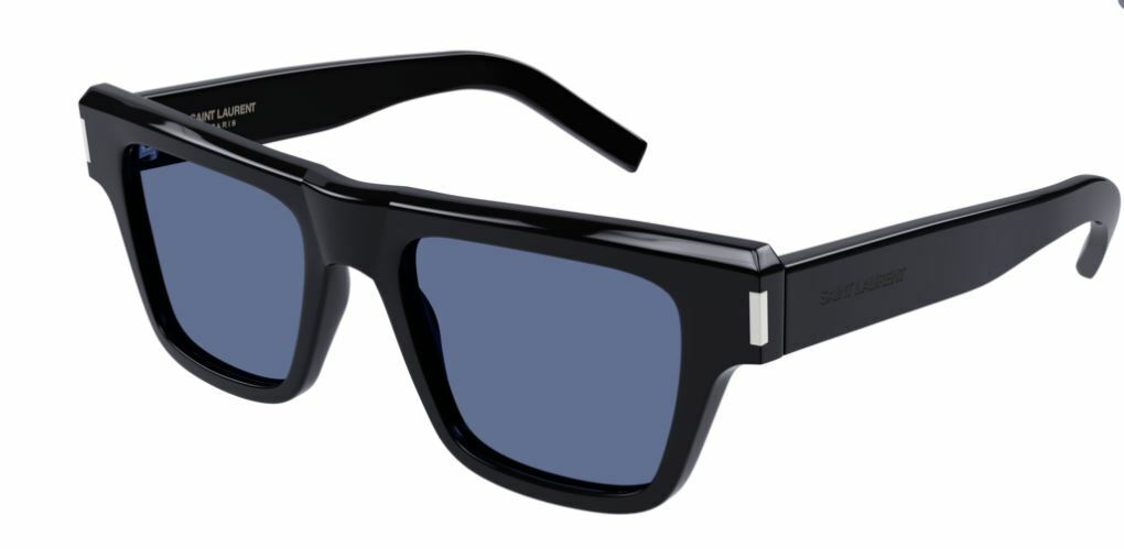 Saint Laurent SL 469-005 Black/Blue Rectangular Man Sunglasses