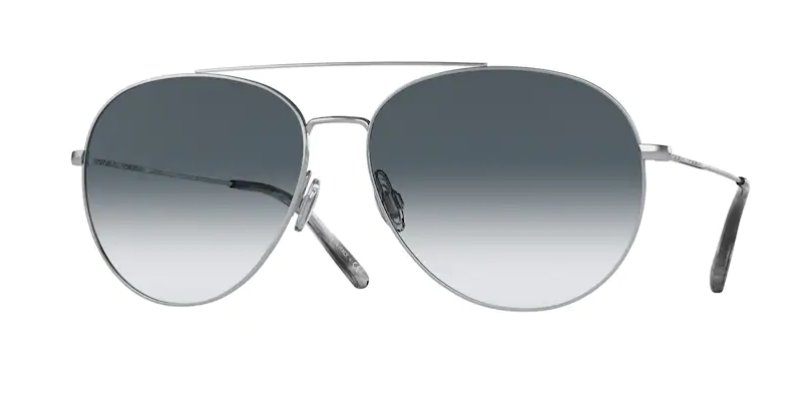 Oliver Peoples 0OV 1286S AIRDALE Silver/Chrome Sapphire Sunglasses