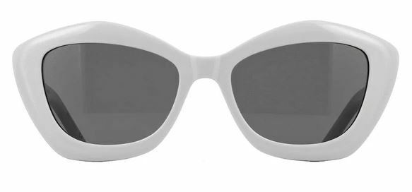 Saint Laurent SL 68 004 Ivory/Gray Butterfly Women's Sunglasses
