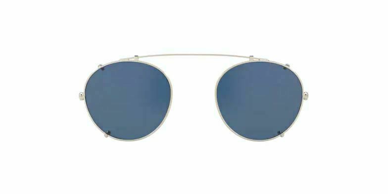 Oliver Peoples 0OV1186C Coleridge Clip 503680 Silver/Blue Round 50mm Men Clip On