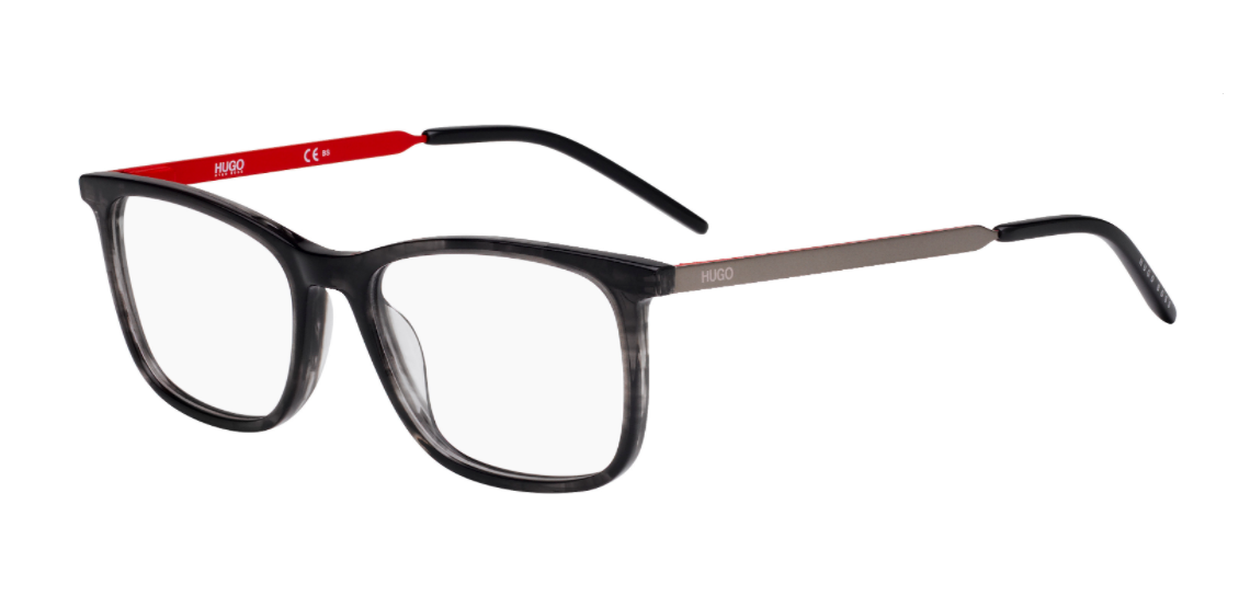 Hugo 1018 0PZH Striped Gray Eyeglasses