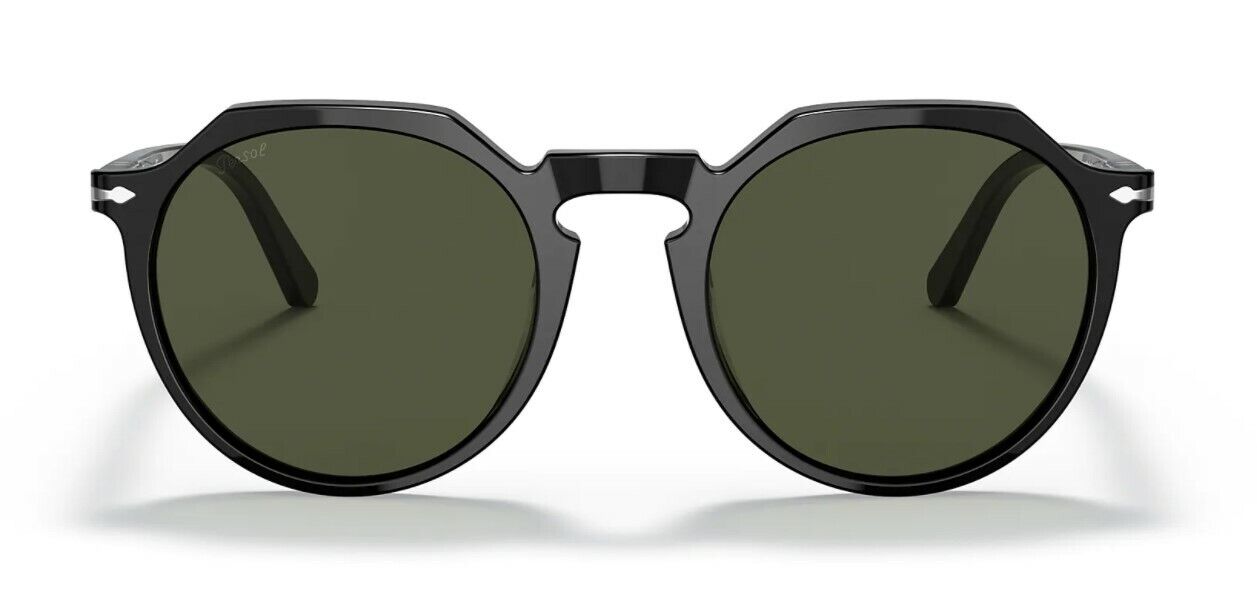 Persol 0PO 3281S 95/31 Black/Green Unisex Sunglasses