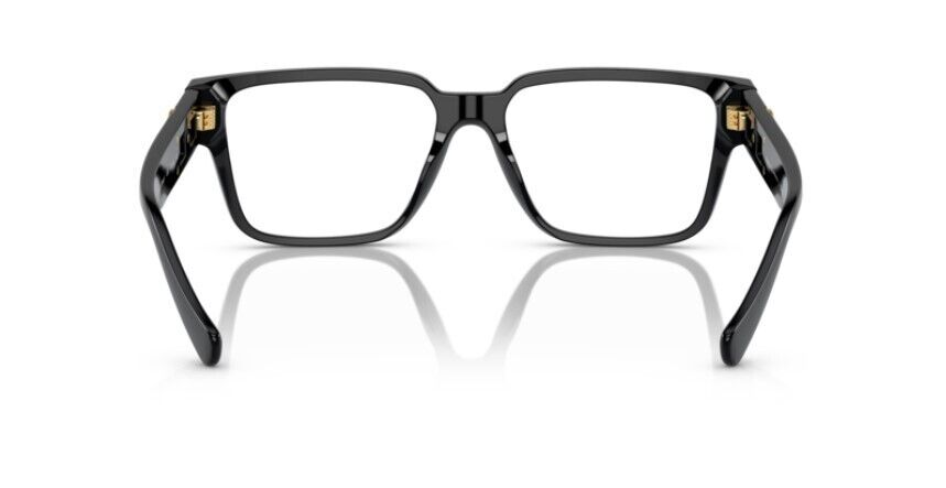 Versace  0VE3346 GB1 Black/Clear Rectangle 53 mm Men's Eyeglasses